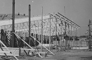 Bygging av Landsutstillingen 1940.