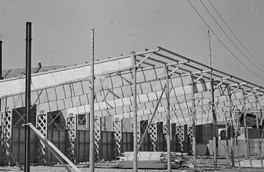 Bygging av Landsutstillingen 1940.