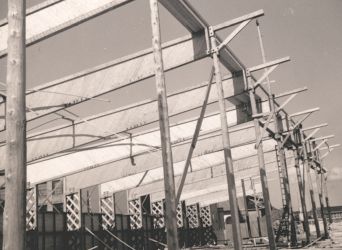 Byggingen av Landsutstillingen 1940.