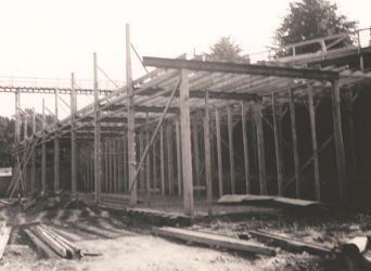 Byggingen av Landsutstillingen 1940.