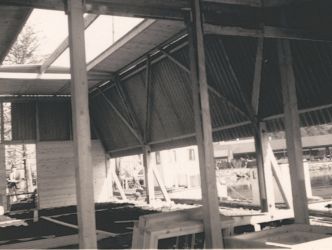 Byggingen av Landsutstillingen 1940.