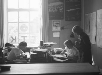 Kontor knyttet til Landsutstillingen.