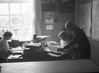 Kontor knyttet til Landsutstillingen.