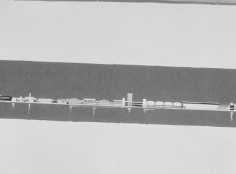 Tegning av Landsutstillingen 1940.