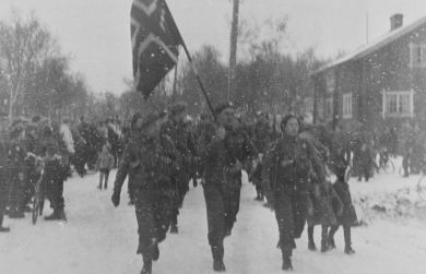 The first parade on Norwegian soil