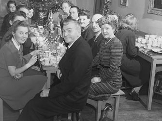 Avskjedsfest for realskolens elever i London 1944