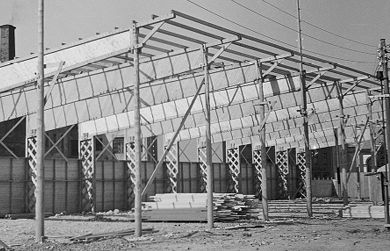 Bygging av Landsutstillingen 1940.